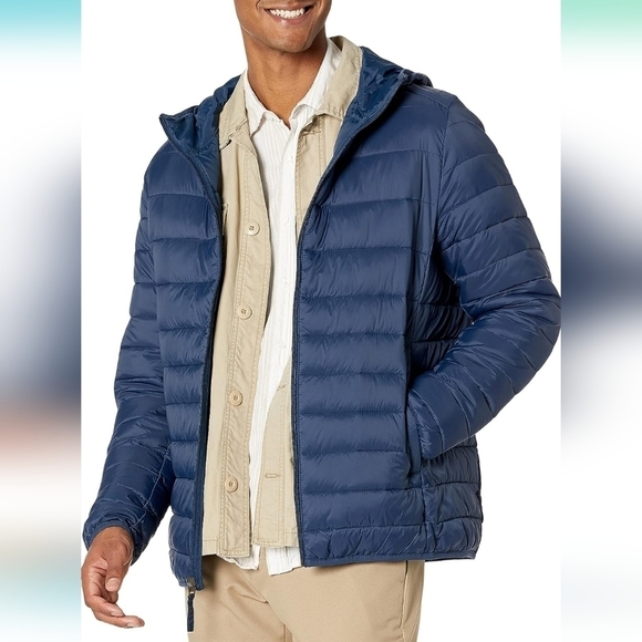 Club Room Quilted Packable Puffer Jacket Zip Pockets Insulated - Picture 1 of 8